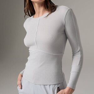 Alp N Rock Gray Fitted Long Sleeve Tee